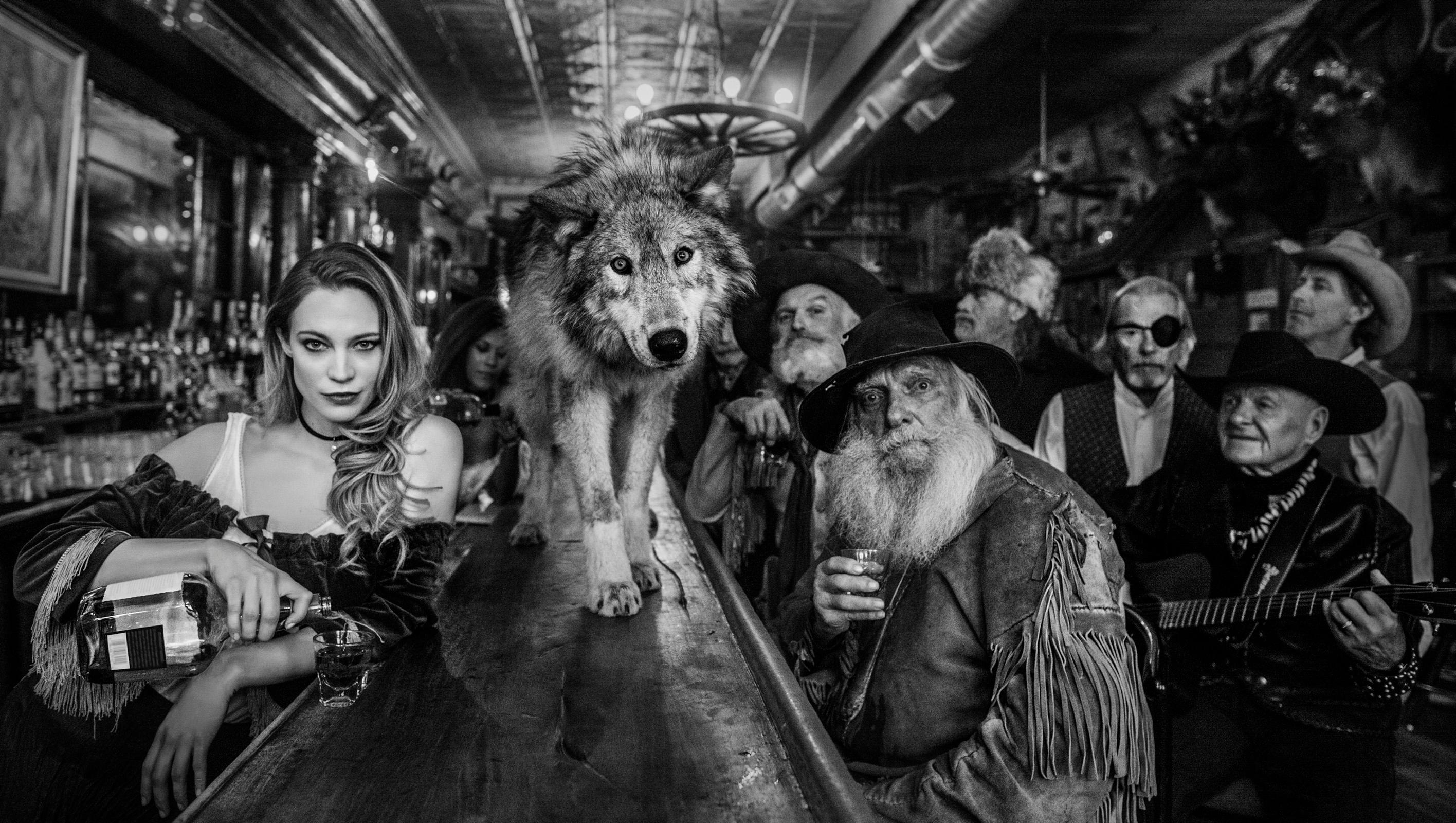 David Yarrow Black and White Photograph - The Usual Suspects II