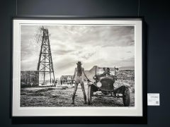 'There will be Oil' - Semi Nude with Oldtimer, Wild West, Fine Art Photography