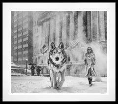 Wall Street Stories (B&W) by David Yarrow - Manhattan, New York City - Wolf