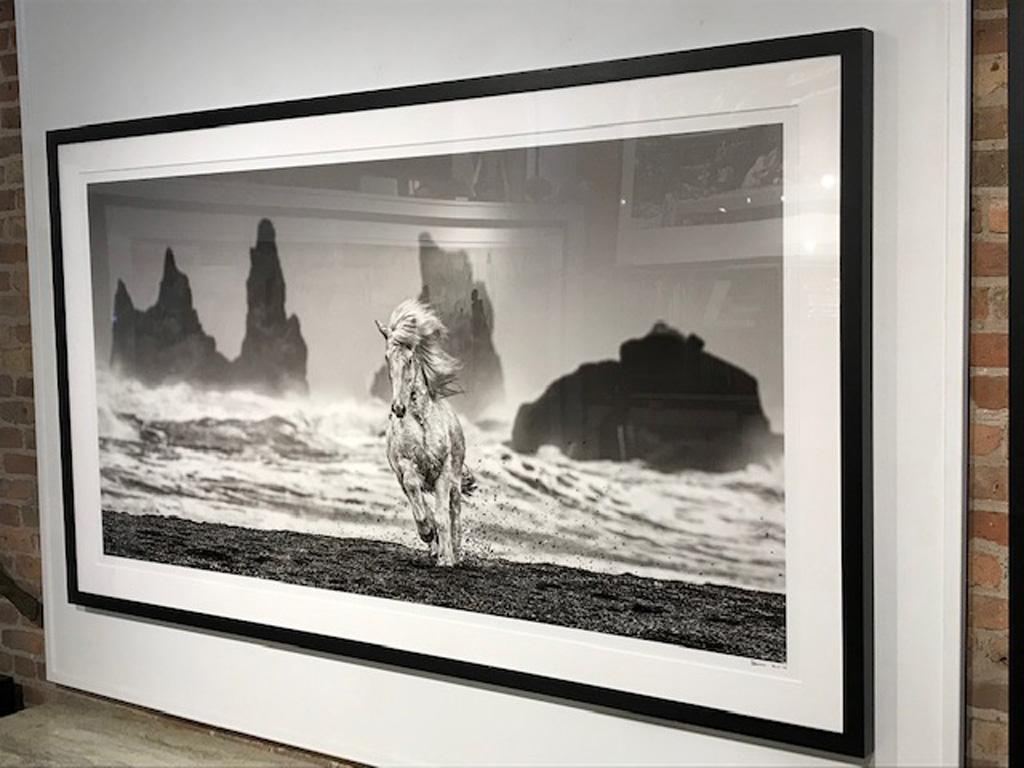 Caballos blancos - Photograph Contemporáneo de David Yarrow