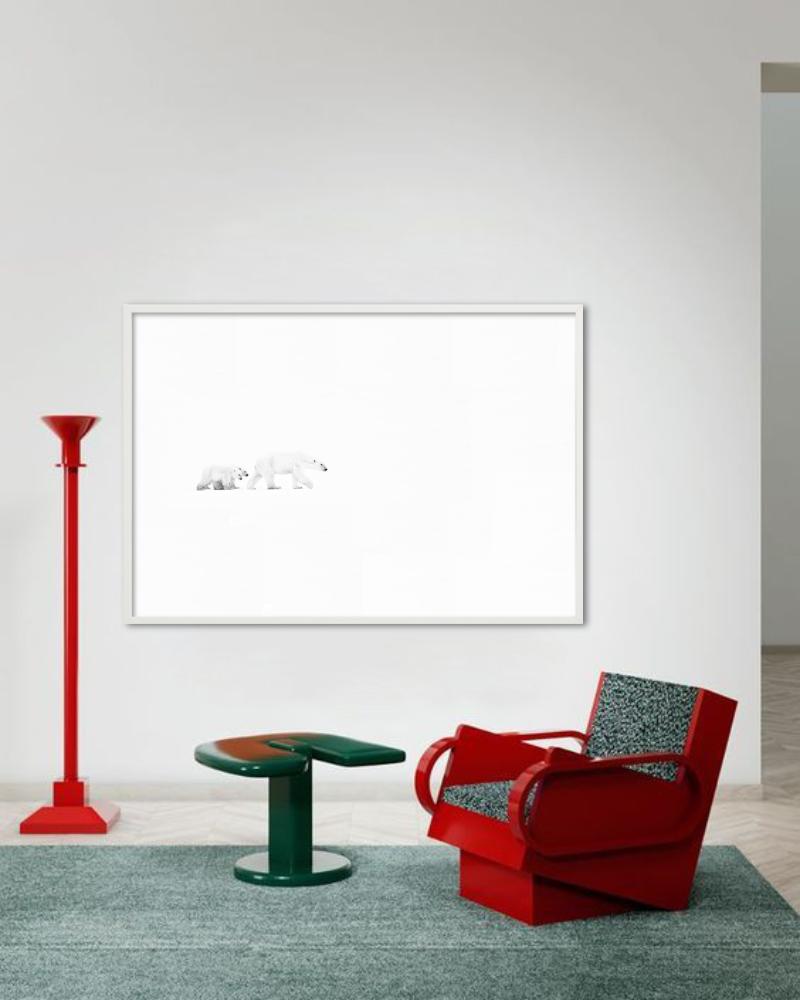 Whiting, due orsi polari a passeggio, Bianco e nero, Fotografia Fine Art in vendita 5