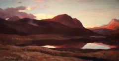 Loch Chon - Academic Oil, Lake in Scottish Landscape - Sir David Young Cameron
