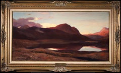 Loch Chon - Academic Oil, Lake in Scottish Landscape - Sir David Young Cameron