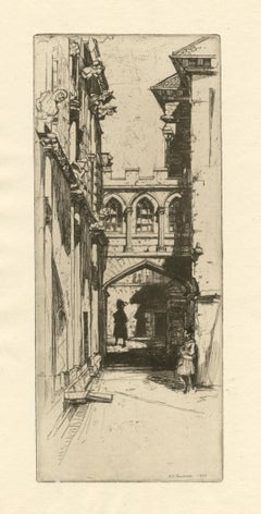 "In Stirling Castle" original etching