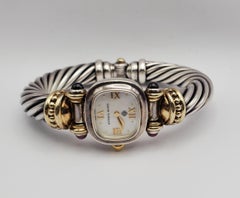 David Yurman 10mm Cable Collection Mop Dial Bangle Watch