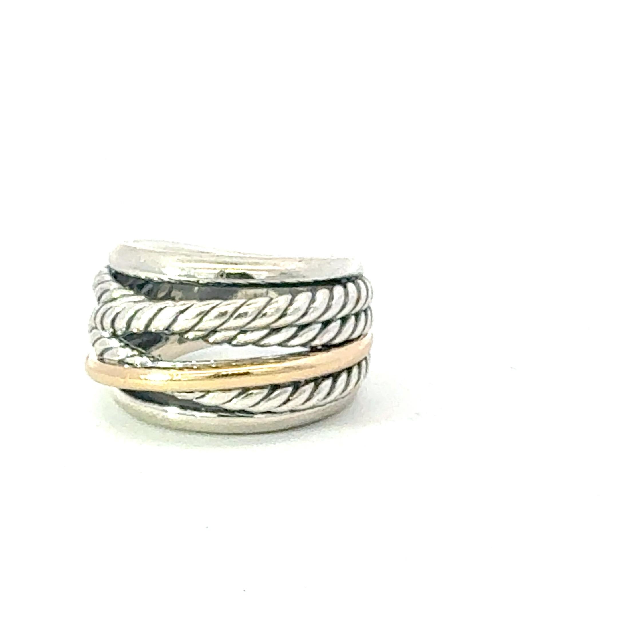 Authentic David Yurman 14k Gold & Sterling Silver Ring Size 6 Estate DY678

TRUSTED SELLER SINCE 2002

PLEASE SEE OUR HUNDREDS OF POSITIVE FEEDBACKS FROM OUR CLIENTS!!

FREE SHIPPING

Details
Size: 6
Metal: 14k Yellow Gold & Sterling Silver

This