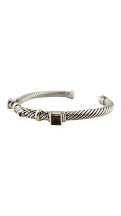 David Yurman 14K Yellow Gold & Sterling Silver Renaissance Cable Bracelet #17479
