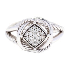 David Yurman .15ctw Diamond Infinity Ring, Sterling Silver, Ring