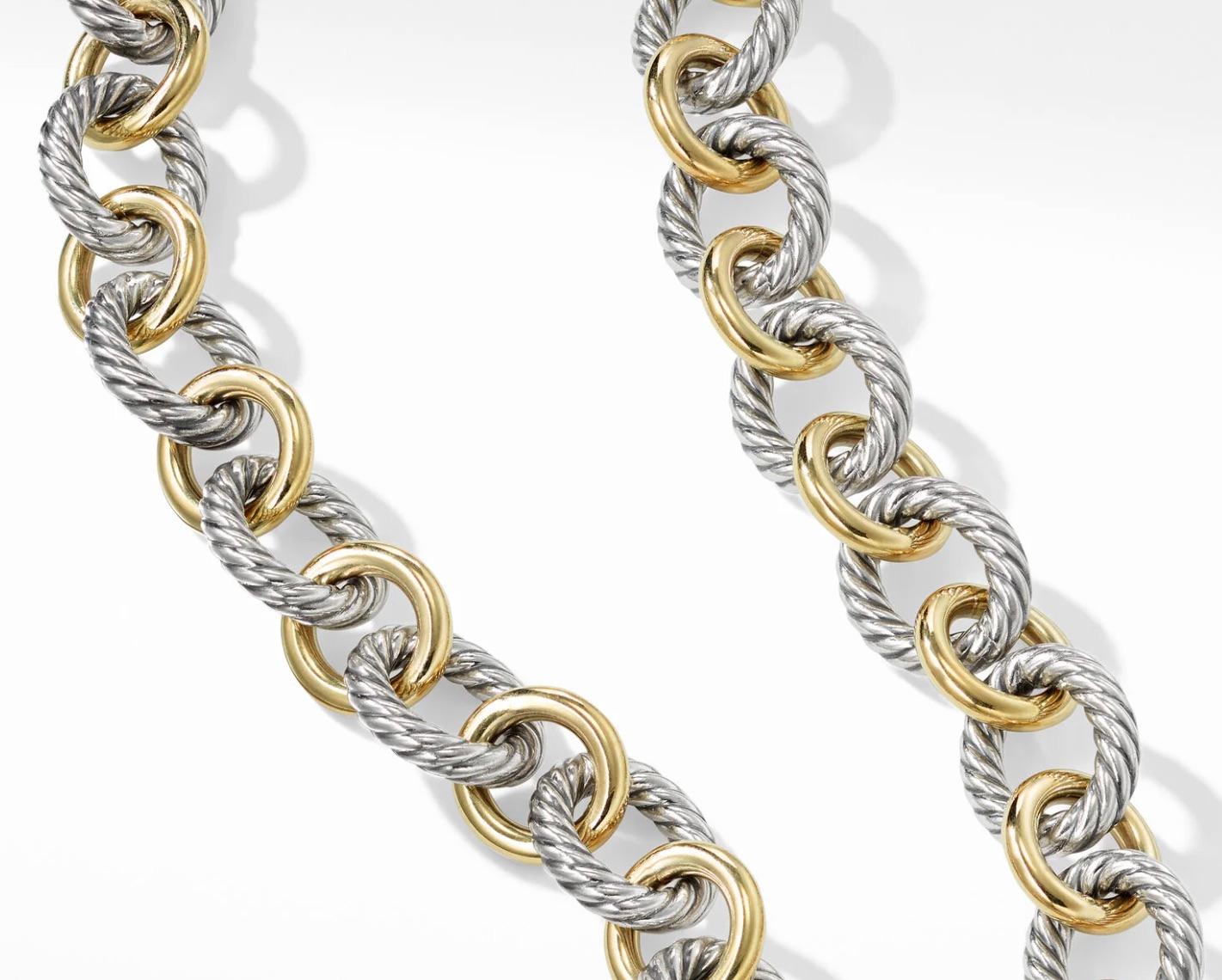david yurman gold and silver necklace