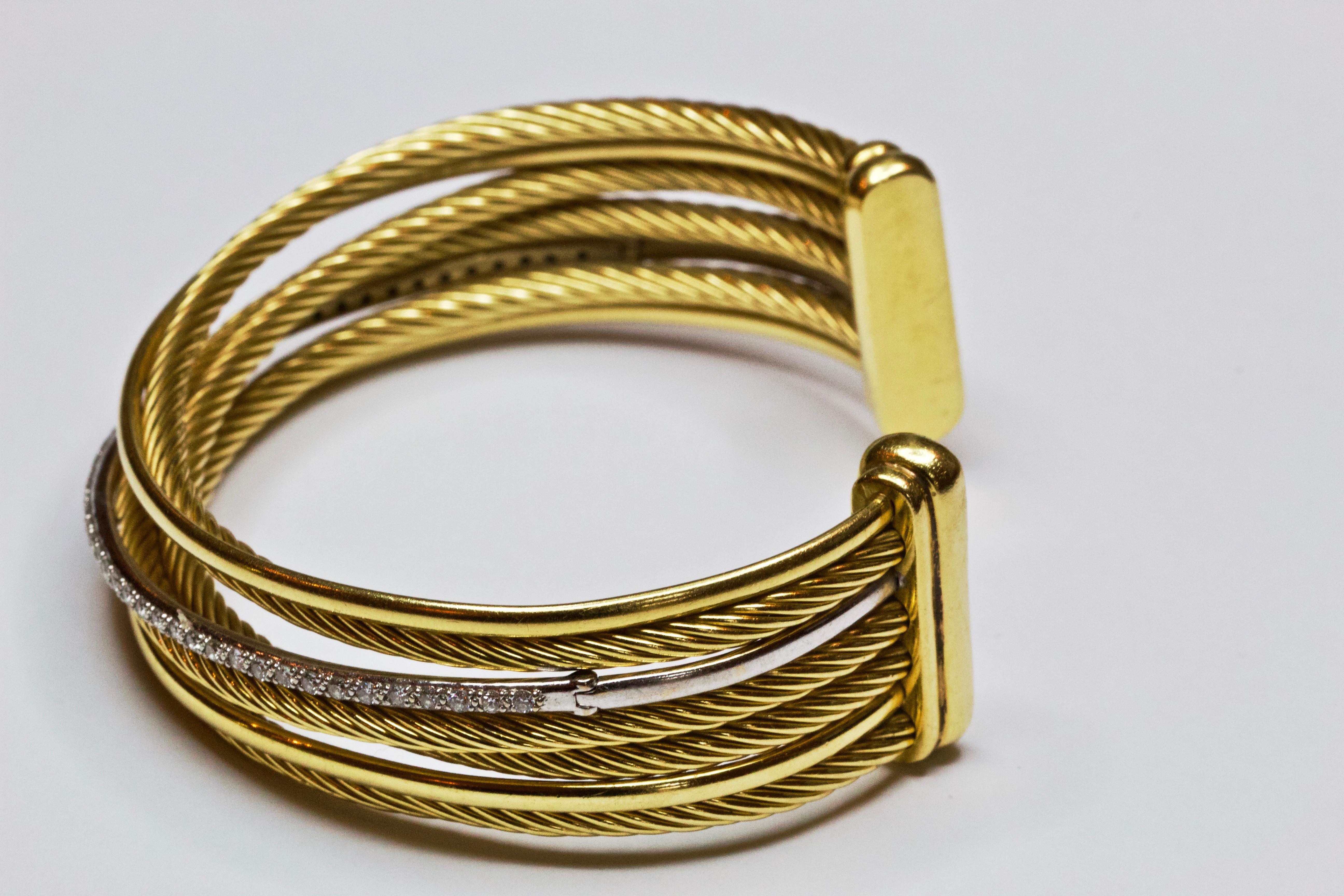 david yurman crossover bracelet with diamonds