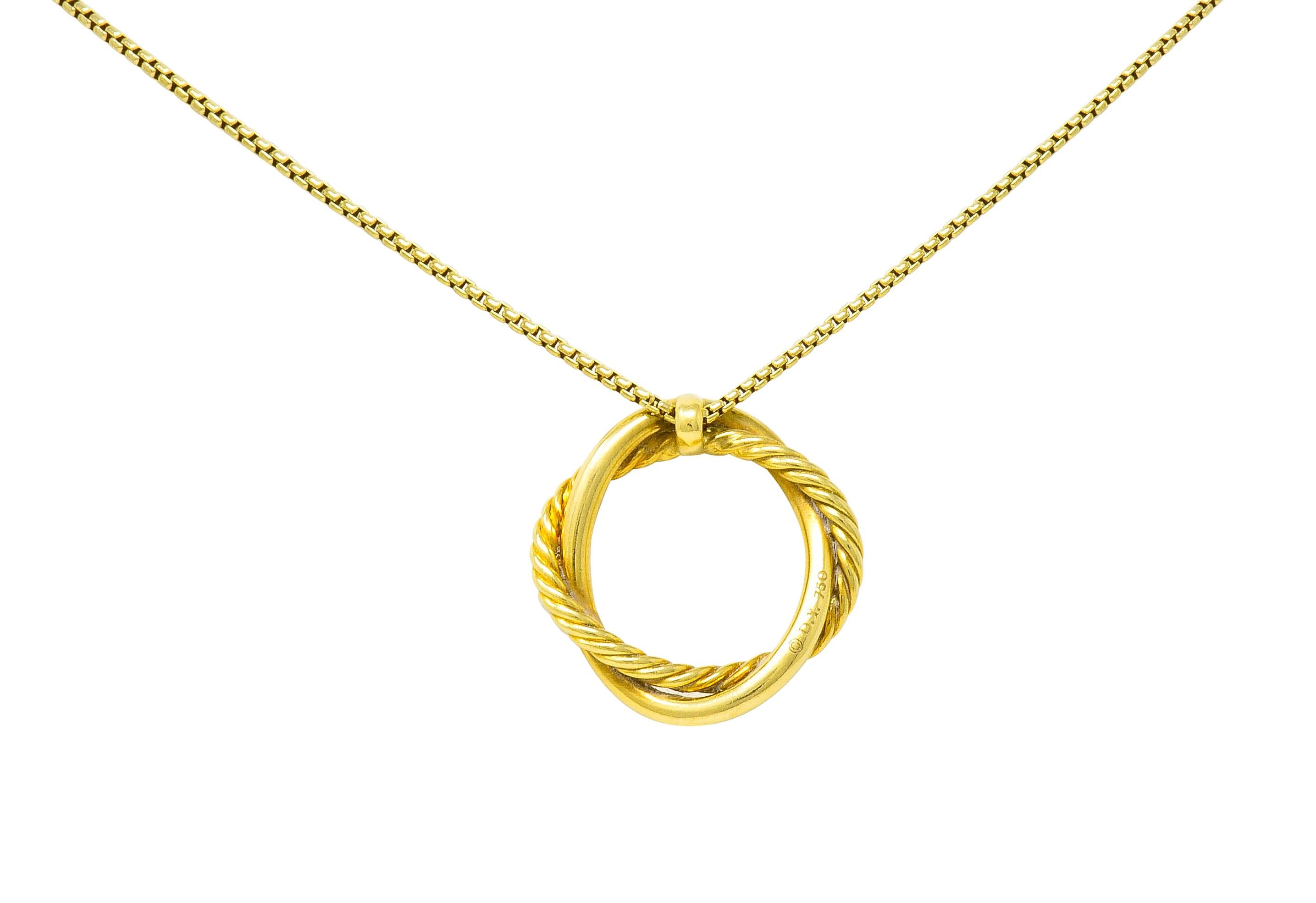 infinity circle necklace