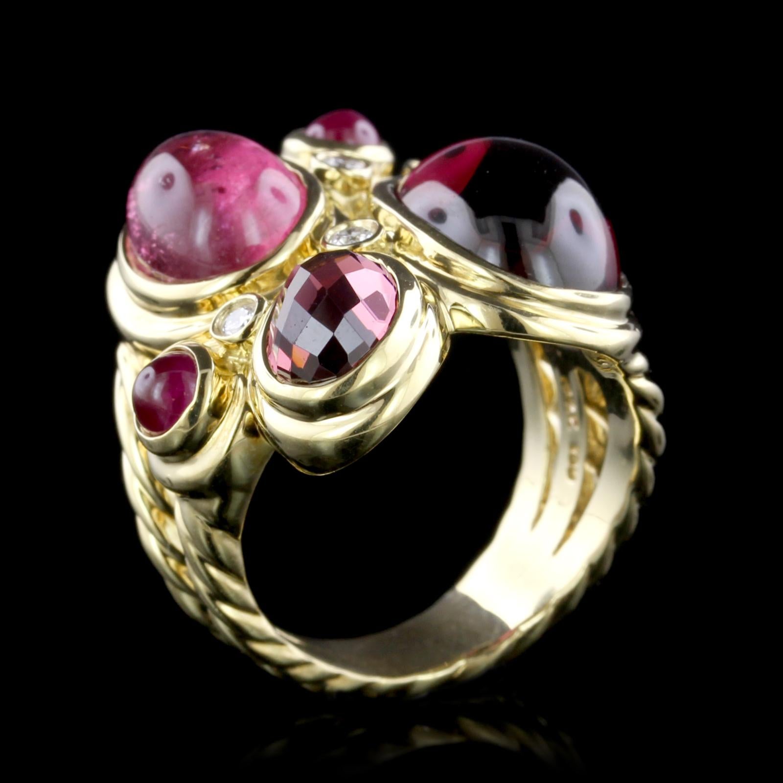 david yurman pink tourmaline ring