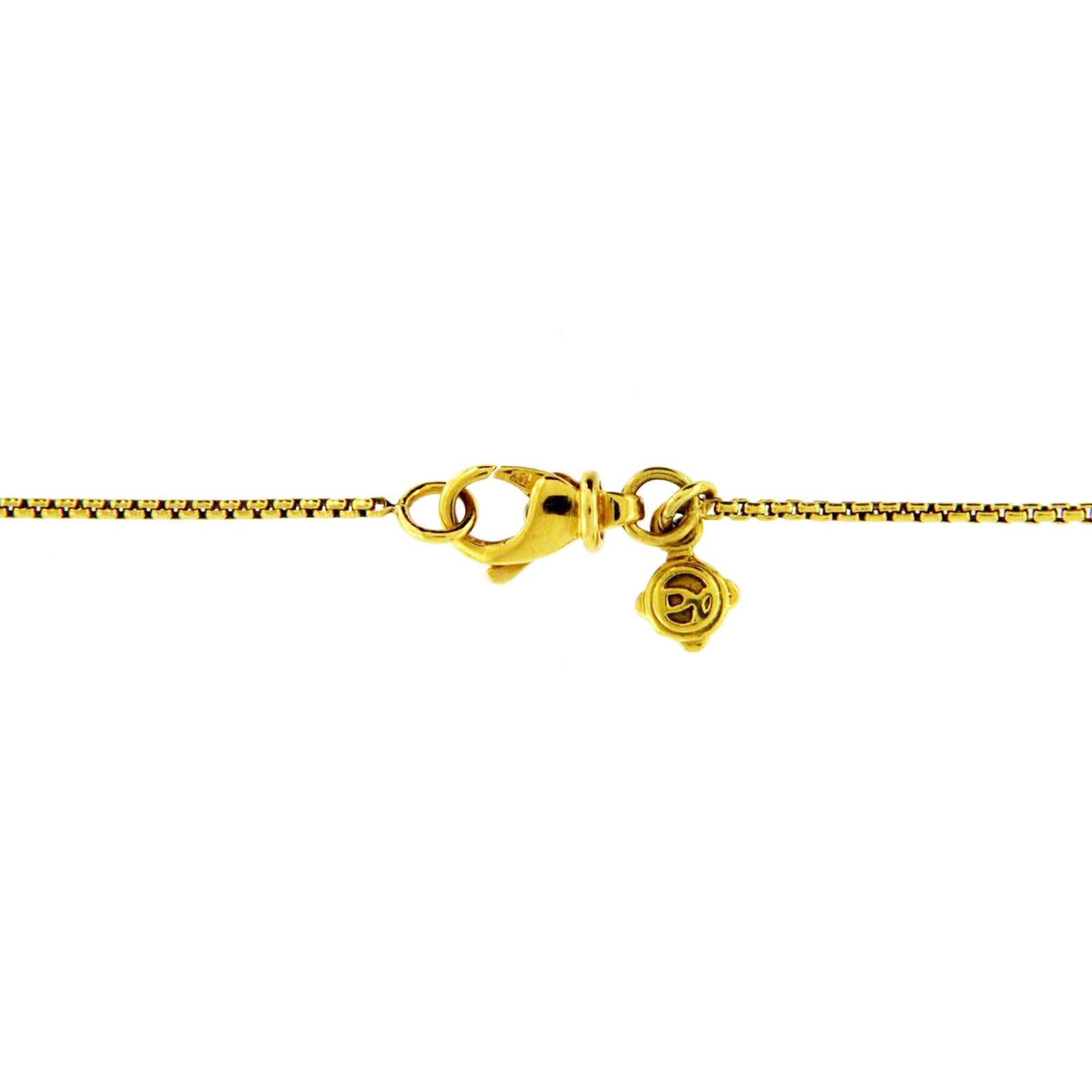 David Yurman 18 Karat Yellow Gold Black Onyx Infinity Necklace 1