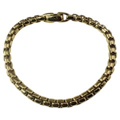 David Yurman 18 Karat Yellow Gold Box Chain Bracelet #17717