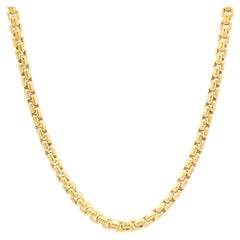 David Yurman 18 Karat Yellow Gold Box Chain