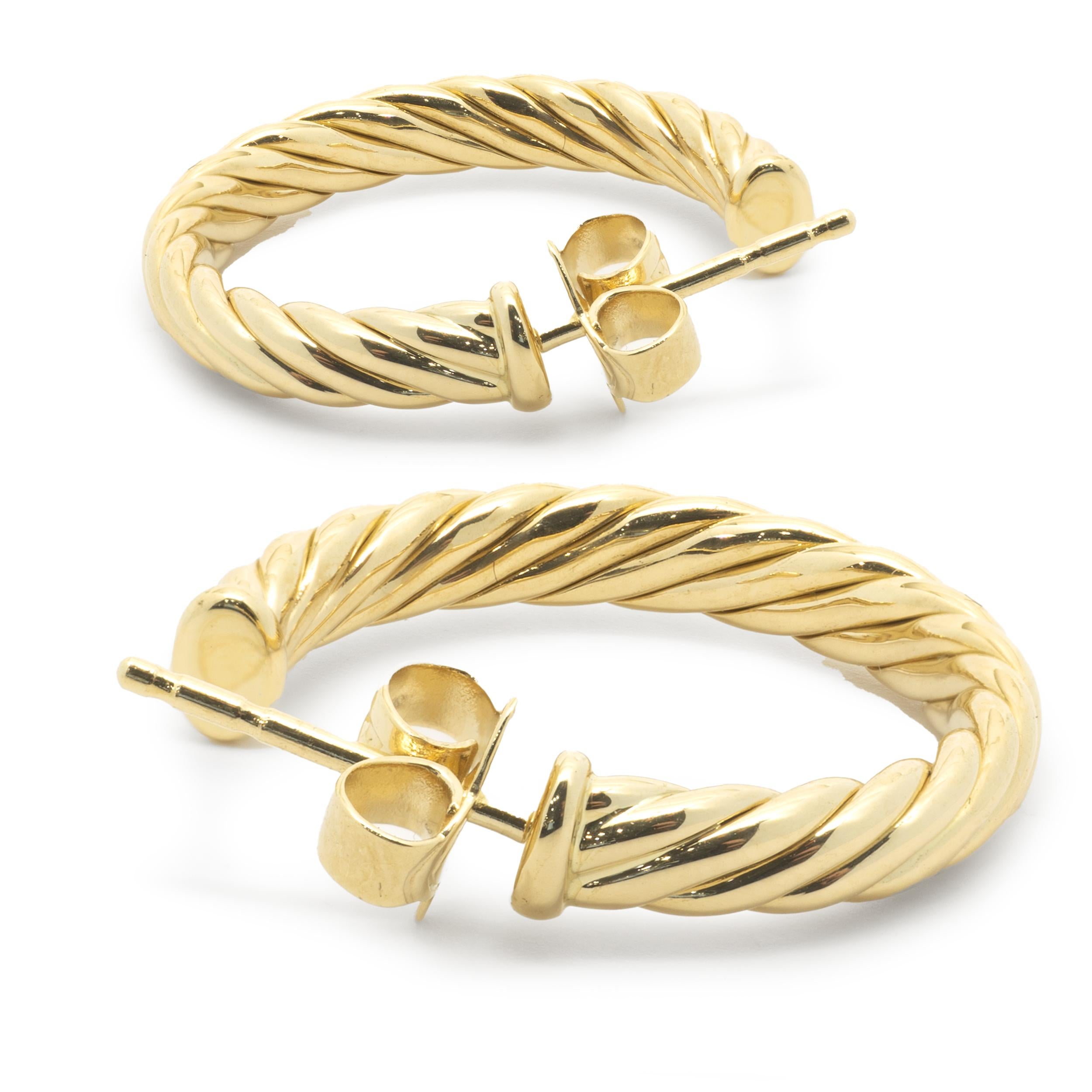 david yurman gold hoop earrings