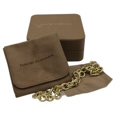 Collier David Yurman à maillons ovales en or jaune 18 carats