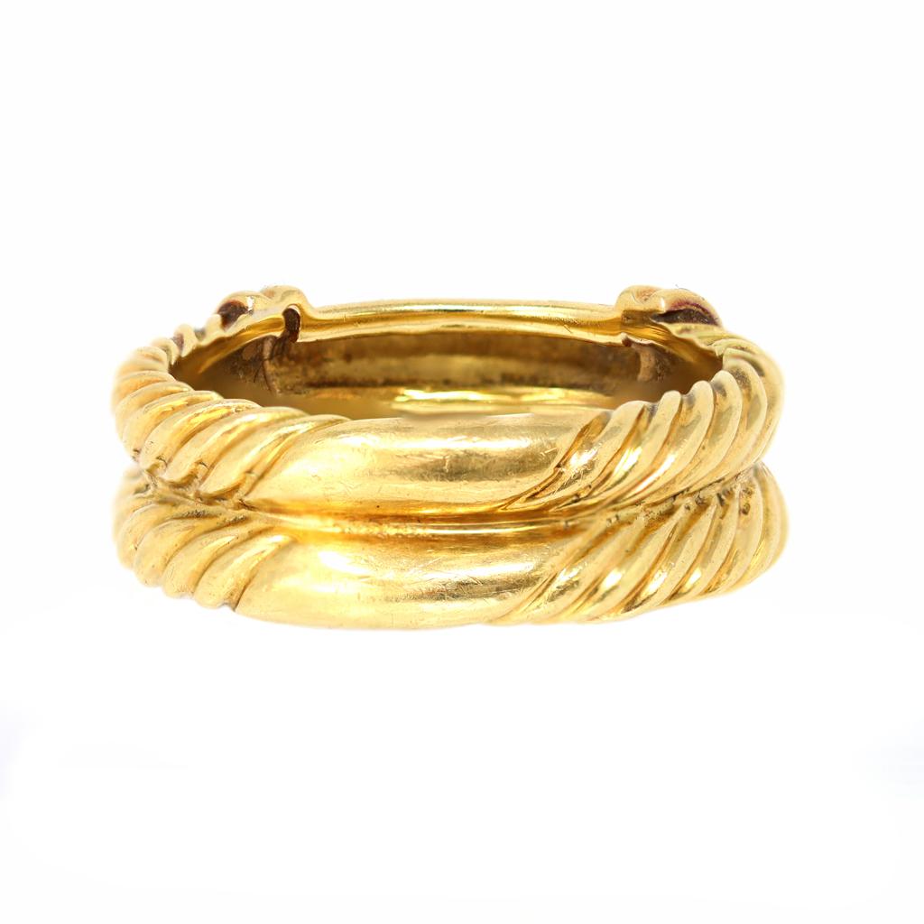 gold cable ring