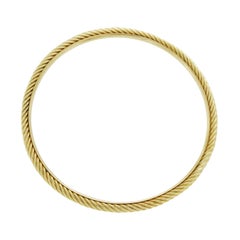 David Yurman 18 Karat Yellow Gold Classic Cable Bracelet