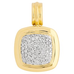 David Yurman 18 Karat Gelbgold Diamant-Anhänger