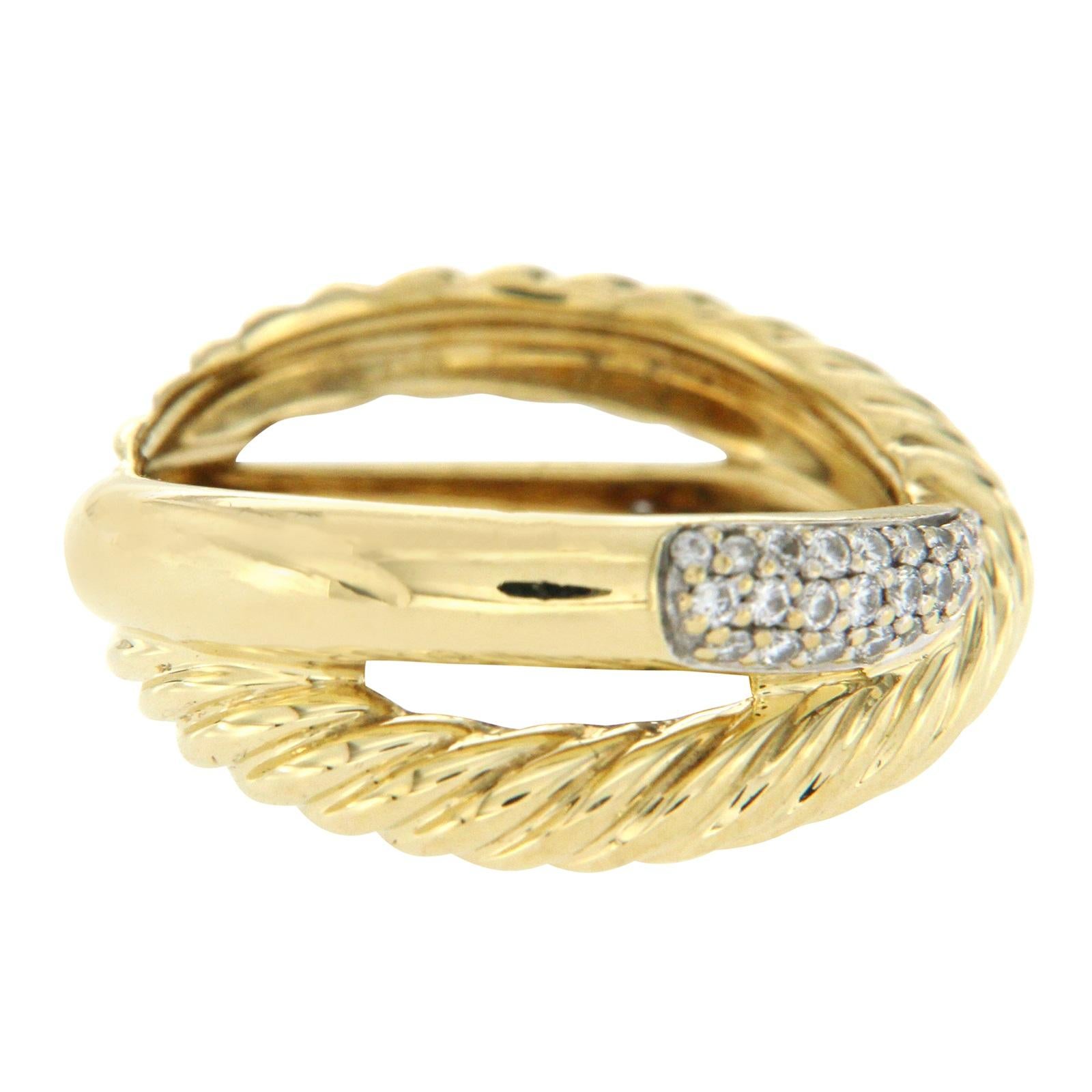 Women's David Yurman 18 Karat Yellow Gold Diamonds 