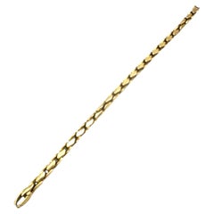 David Yurman 18 Karat Yellow Gold Fluted Link Bracelet