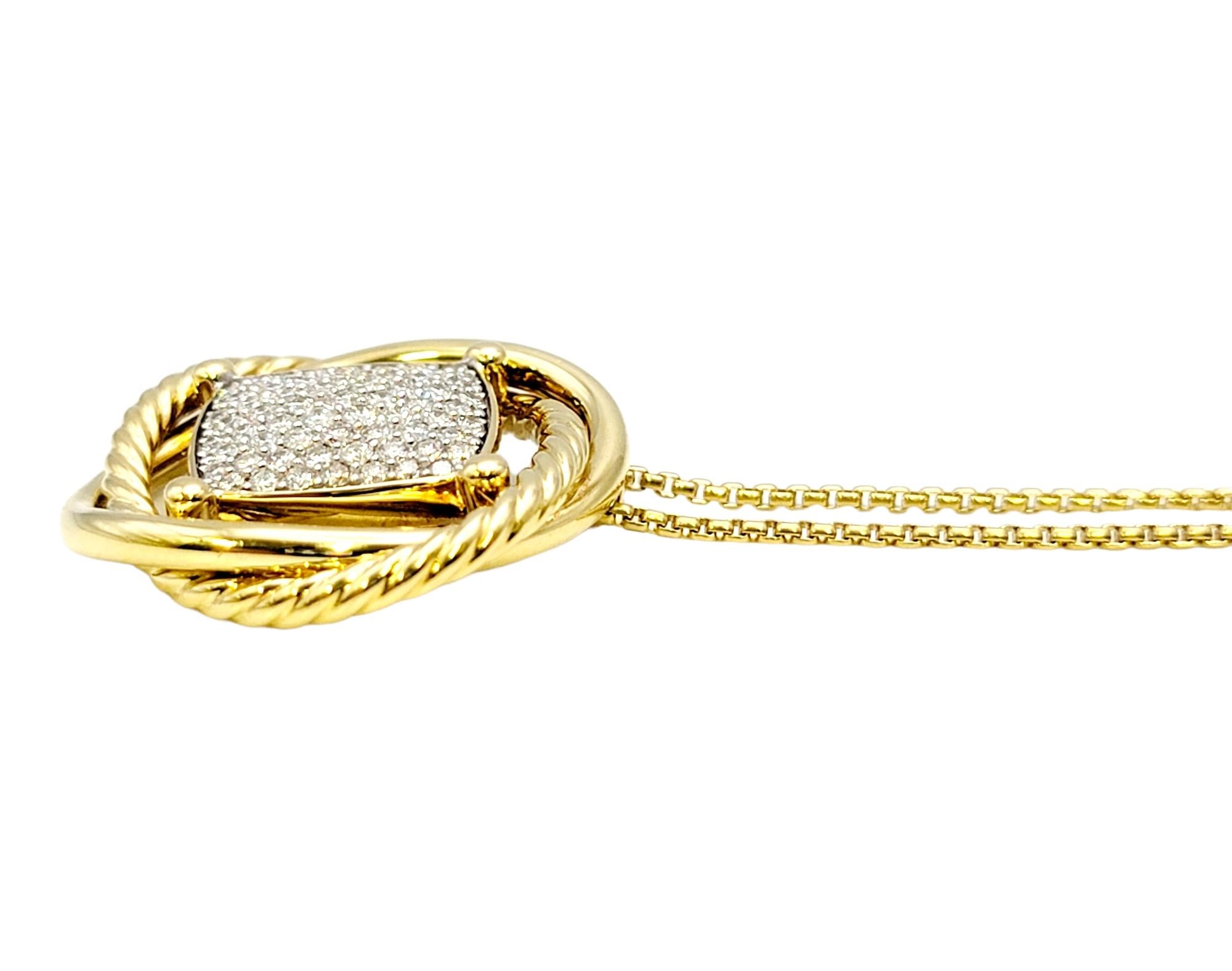 david yurman infinity pendant necklace with diamonds