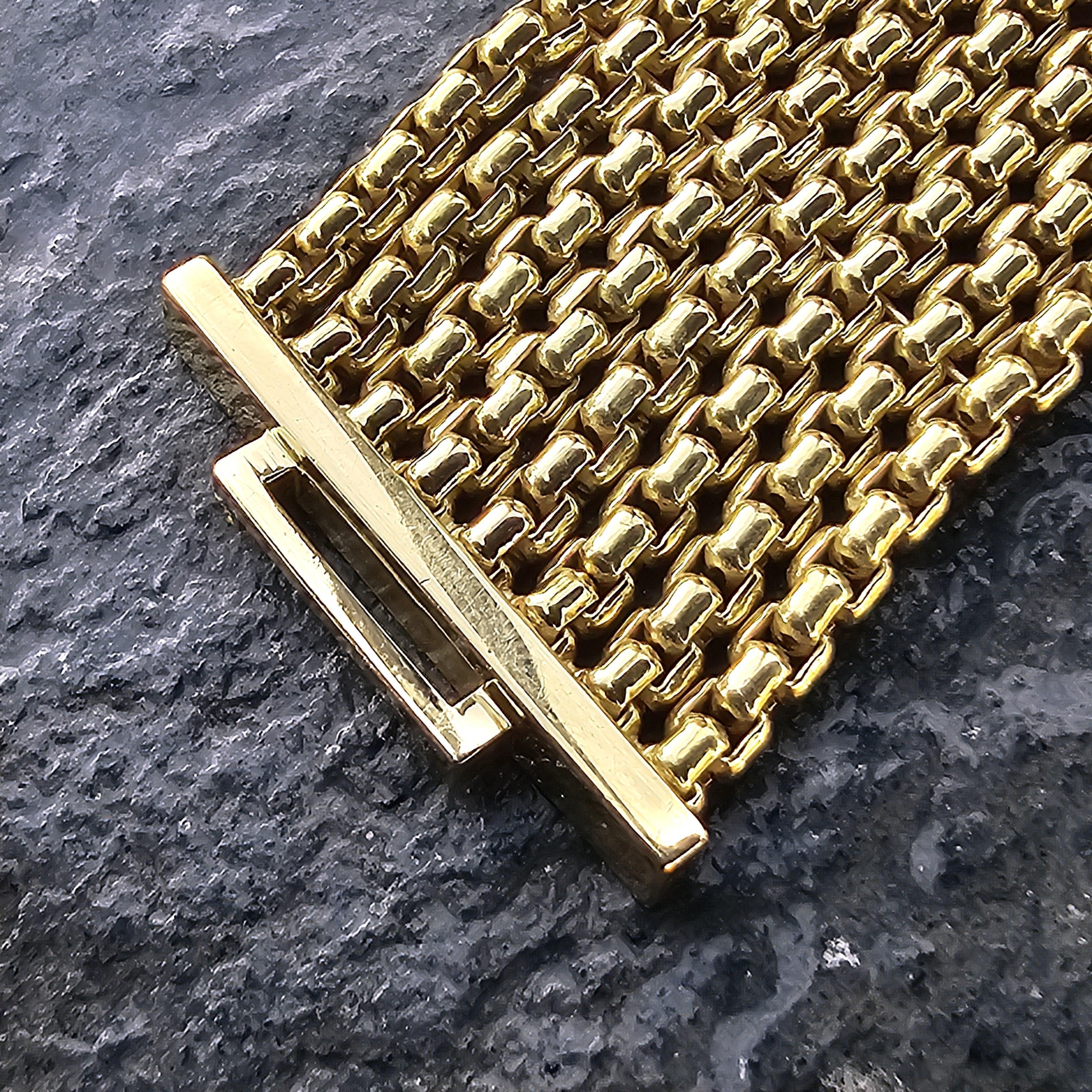 David Yurman Pulsera de oro de 18 quilates con 8 filas de cadenas Pave de diamantes X  7