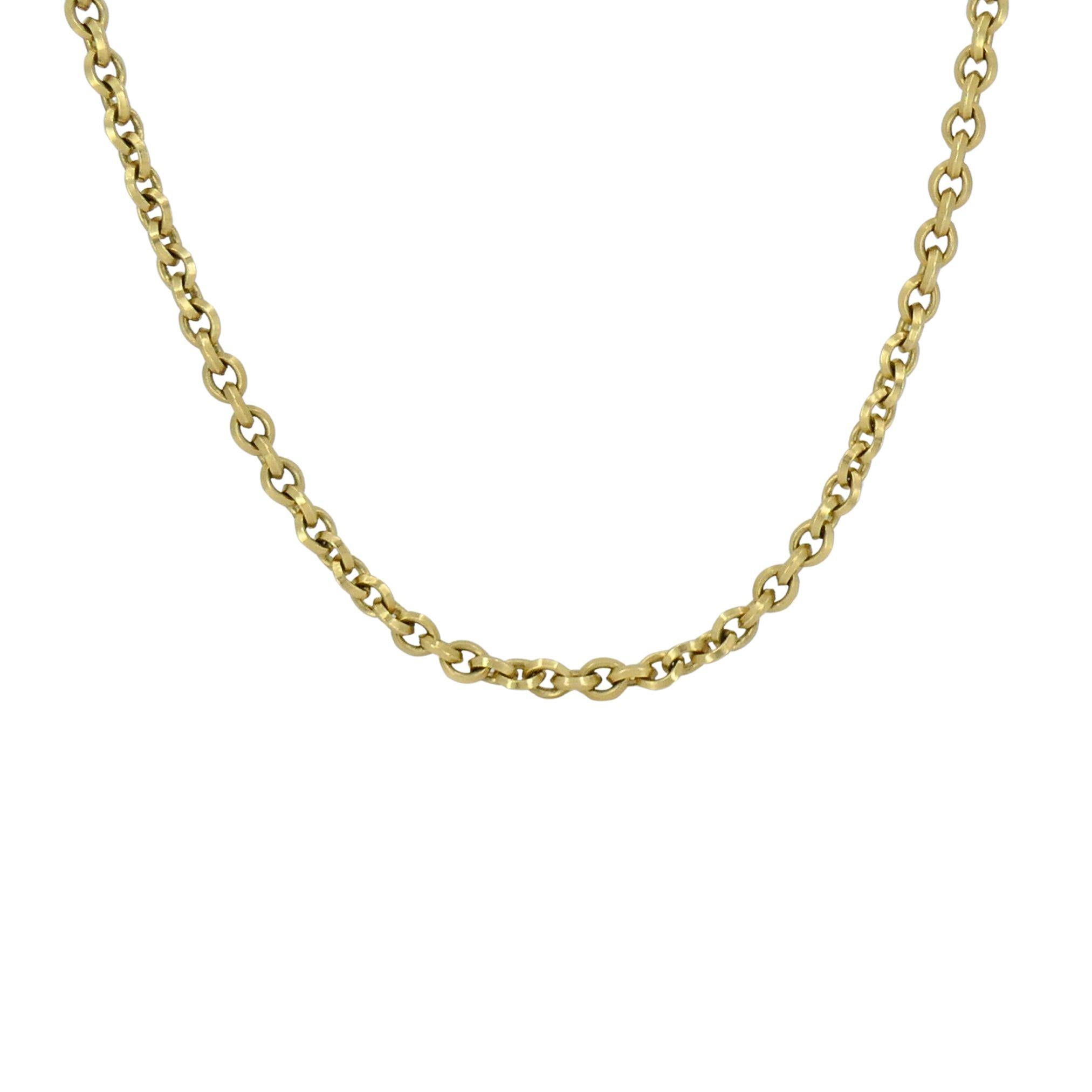 David Yurman 18k Gold Chain Necklace In Excellent Condition For Sale In Beverly Hills, CA