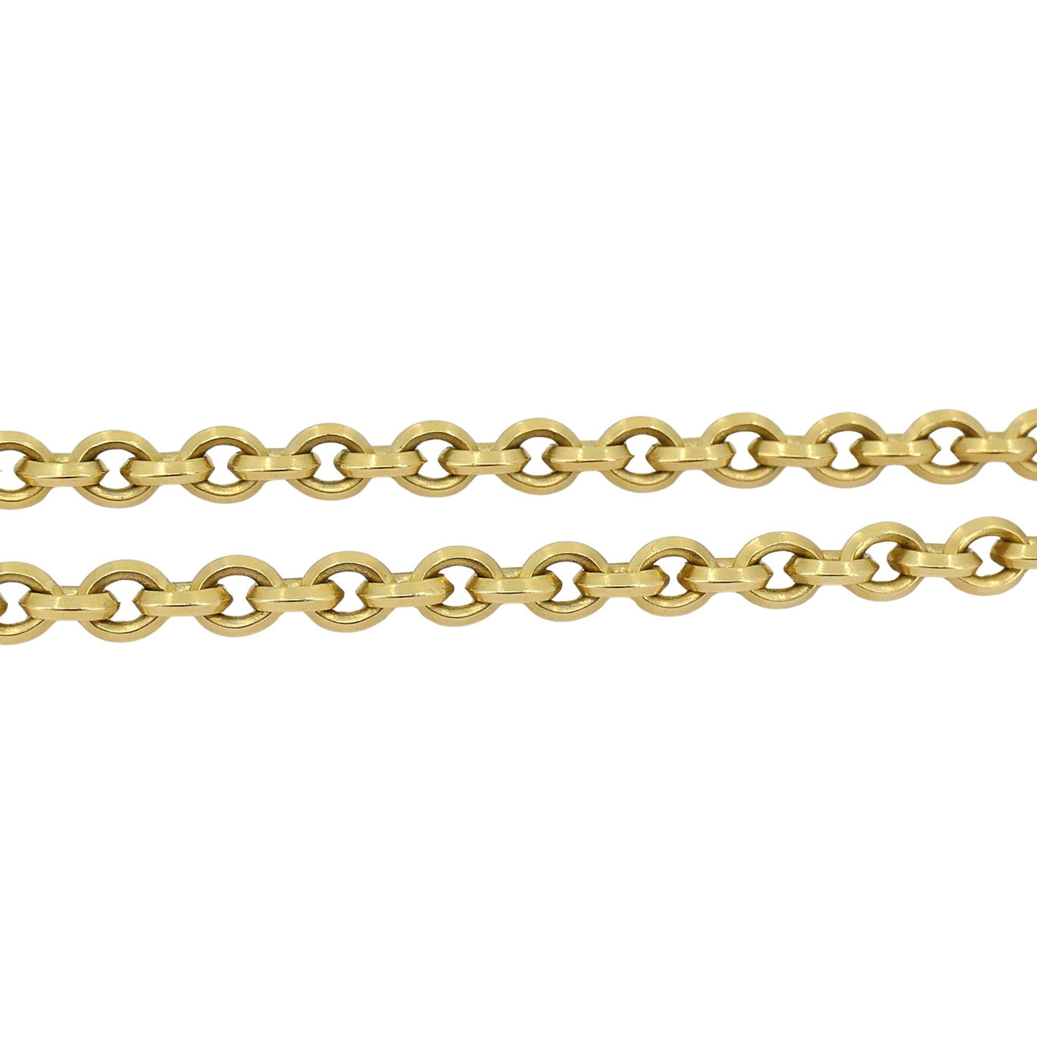 David Yurman 18k Gold Chain Necklace For Sale 2
