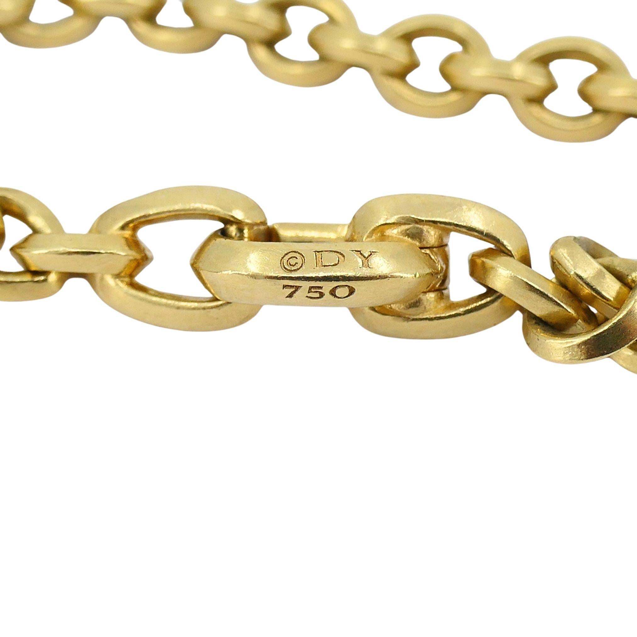 David Yurman 18k Gold Chain Necklace For Sale 3