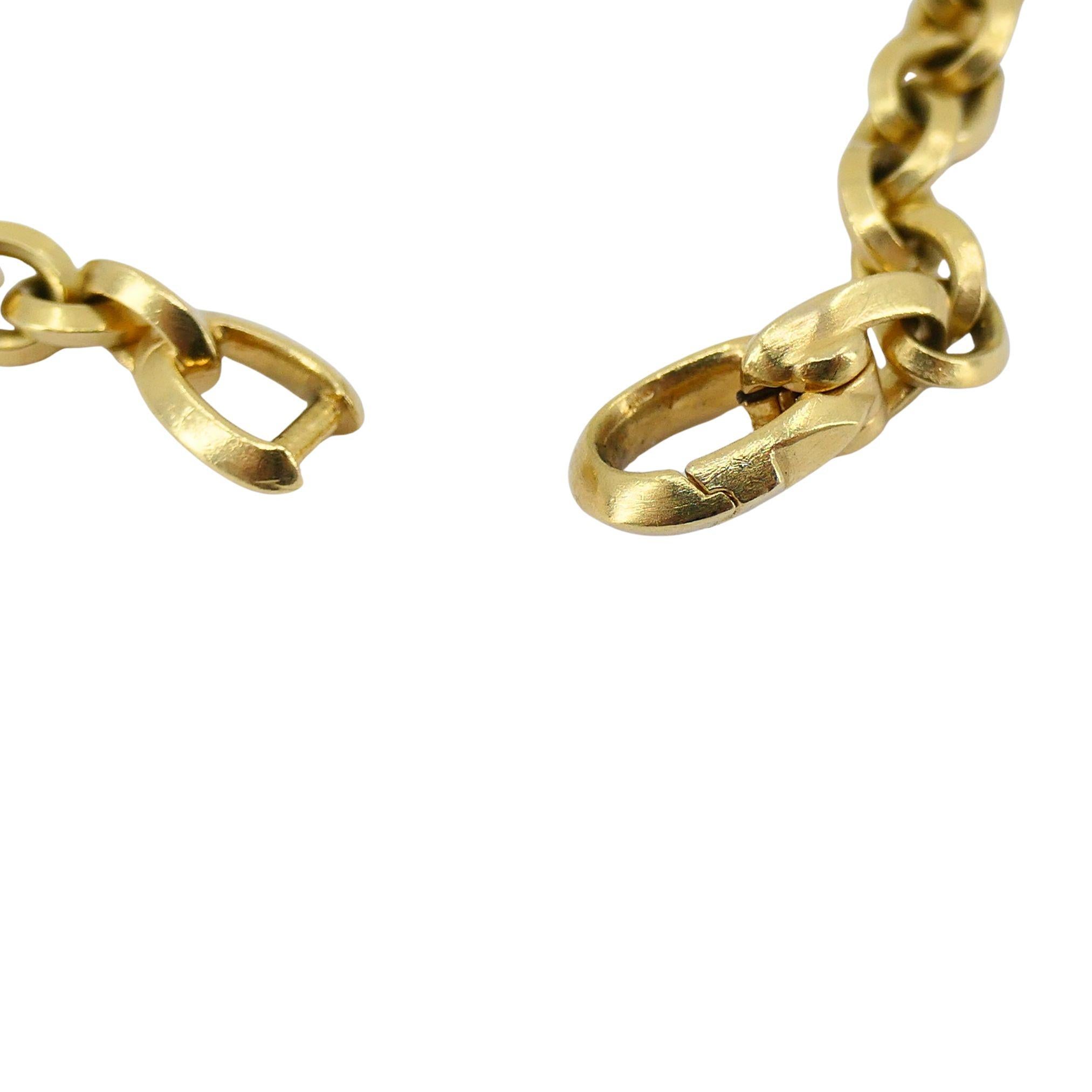 David Yurman 18k Gold Chain Necklace For Sale 4