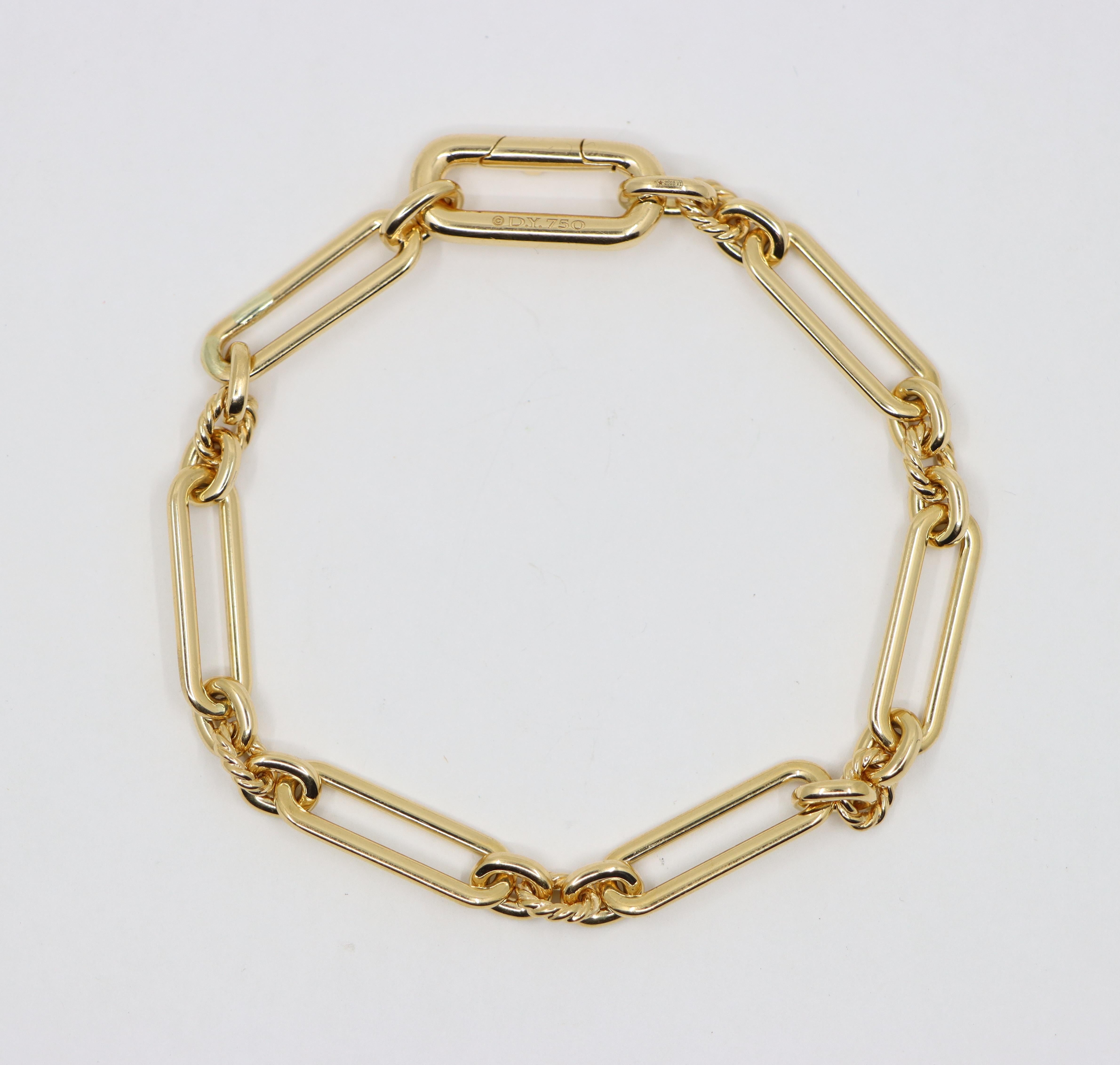 David Yurman Bracciale a catena Madison in oro 18 carati In condizioni buone in vendita a Flushing, NY