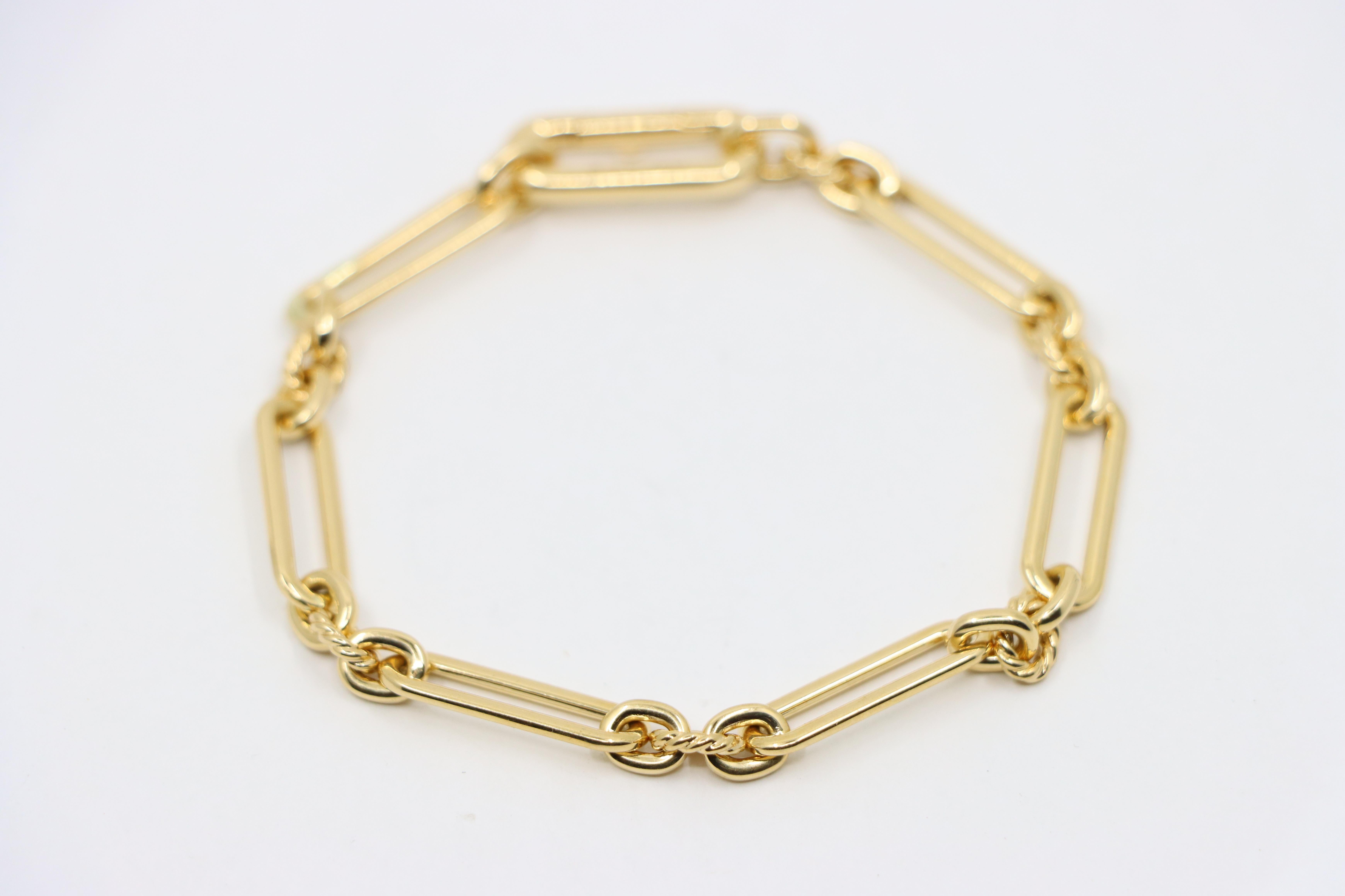 da uomo o donna David Yurman Bracciale a catena Madison in oro 18 carati in vendita