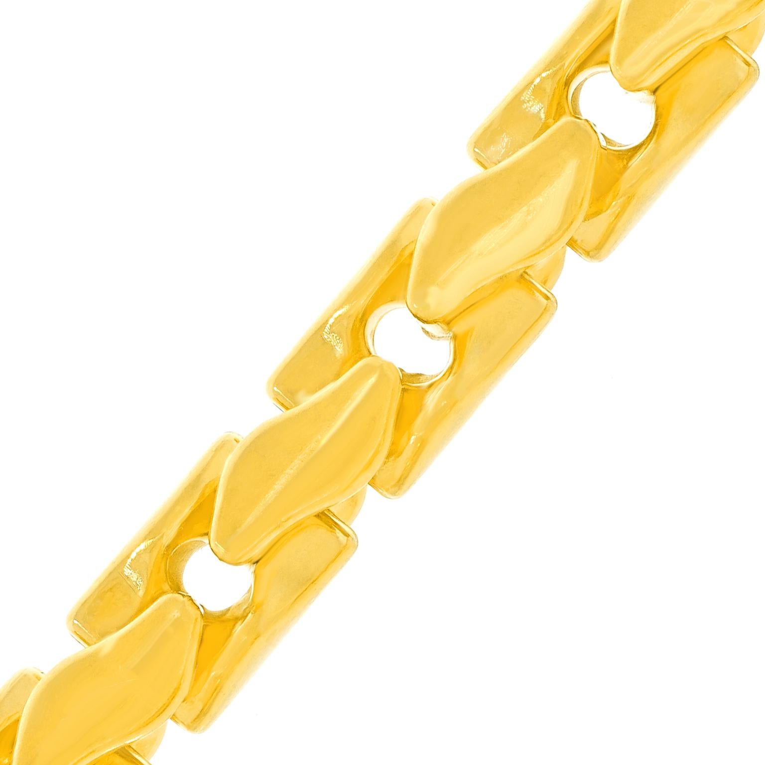 David Yurman 18k Gold Necklace In Excellent Condition For Sale In Litchfield, CT