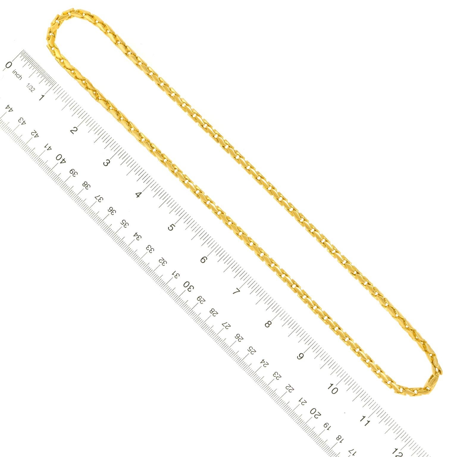 David Yurman 18k Gold Necklace For Sale 2