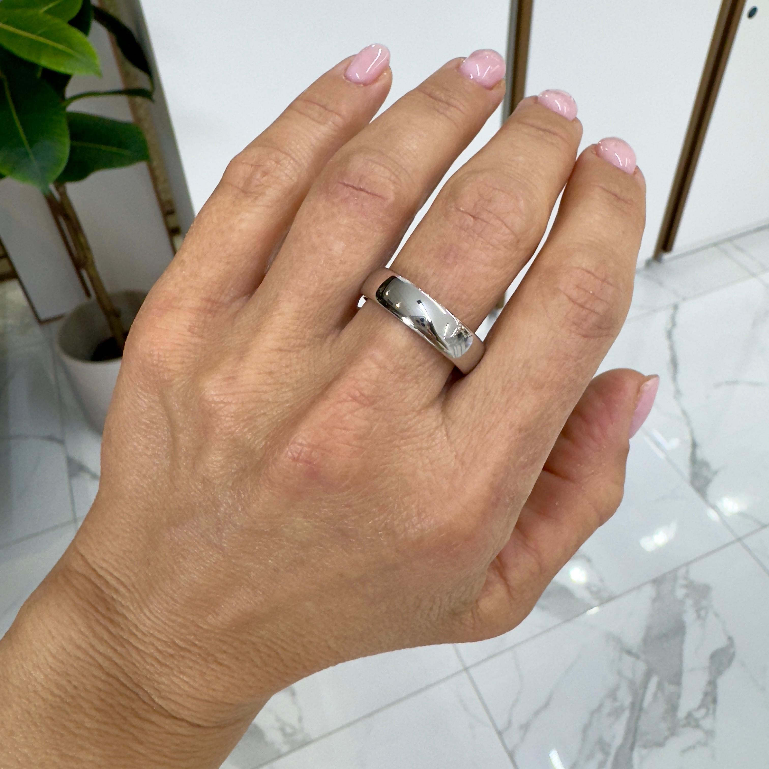 David Yurman 18K White Gold Men’s Dy Classic Band Ring 2