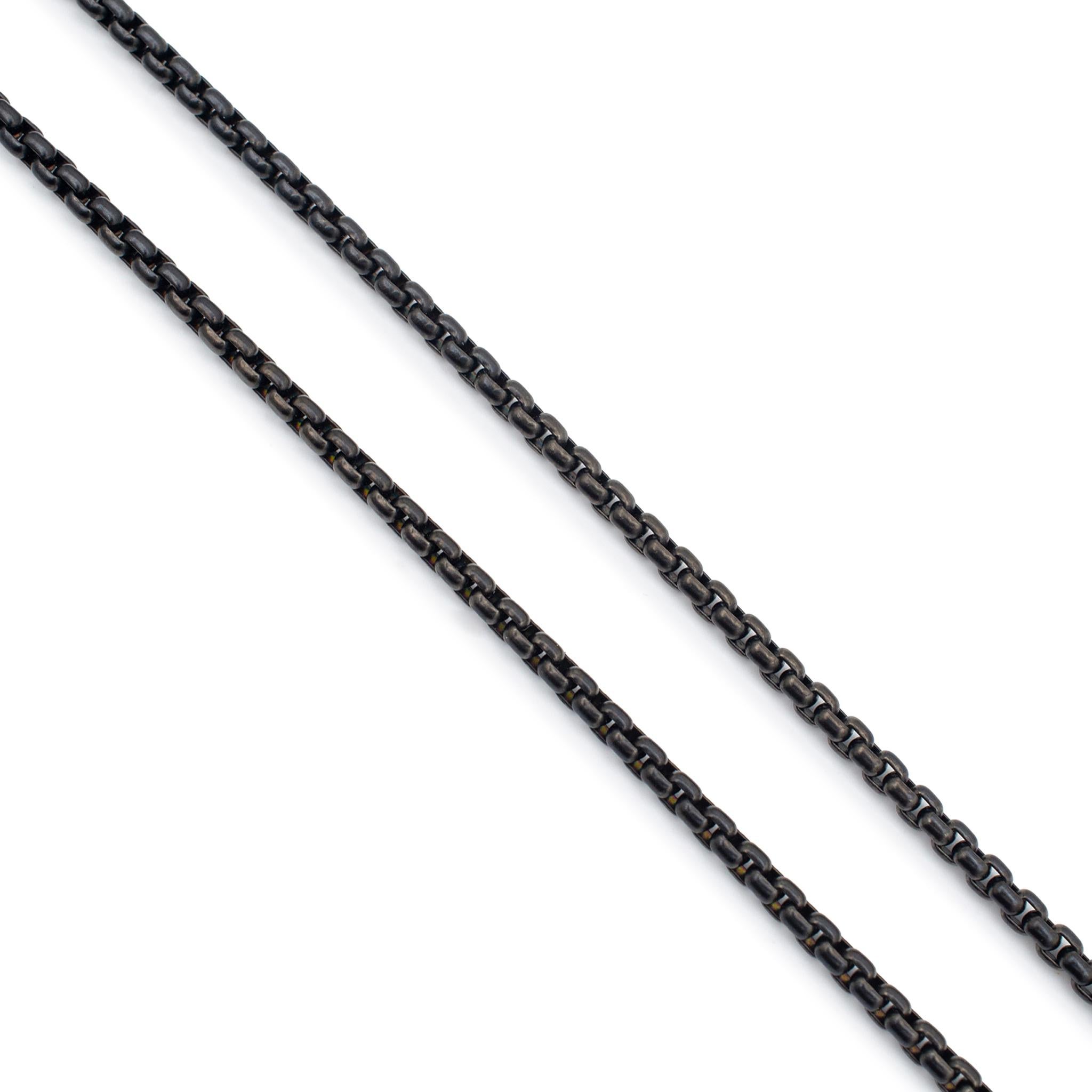 David Yurman Dagger Amulet-Halsketten aus 18 Karat Gelbgold & 925 Sterlingsilber mit Wellenformen 1