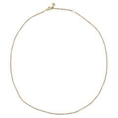 David Yurman 18k Yellow Gold Box Chain Adjustable Necklace David Yurman 18k Yellow Gold Box Chain Adjustable Necklace