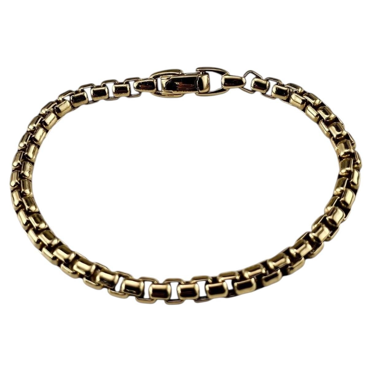 David Yurman 18K Yellow Gold Box Chain Bracelet 5mm #25475