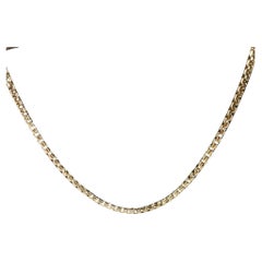 David Yurman 18K Yellow Gold Box Chain Necklace with Box #17356