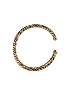 David Yurman 18K Yellow Gold Cable Flexible Cuff Bracelet w/Box #25472