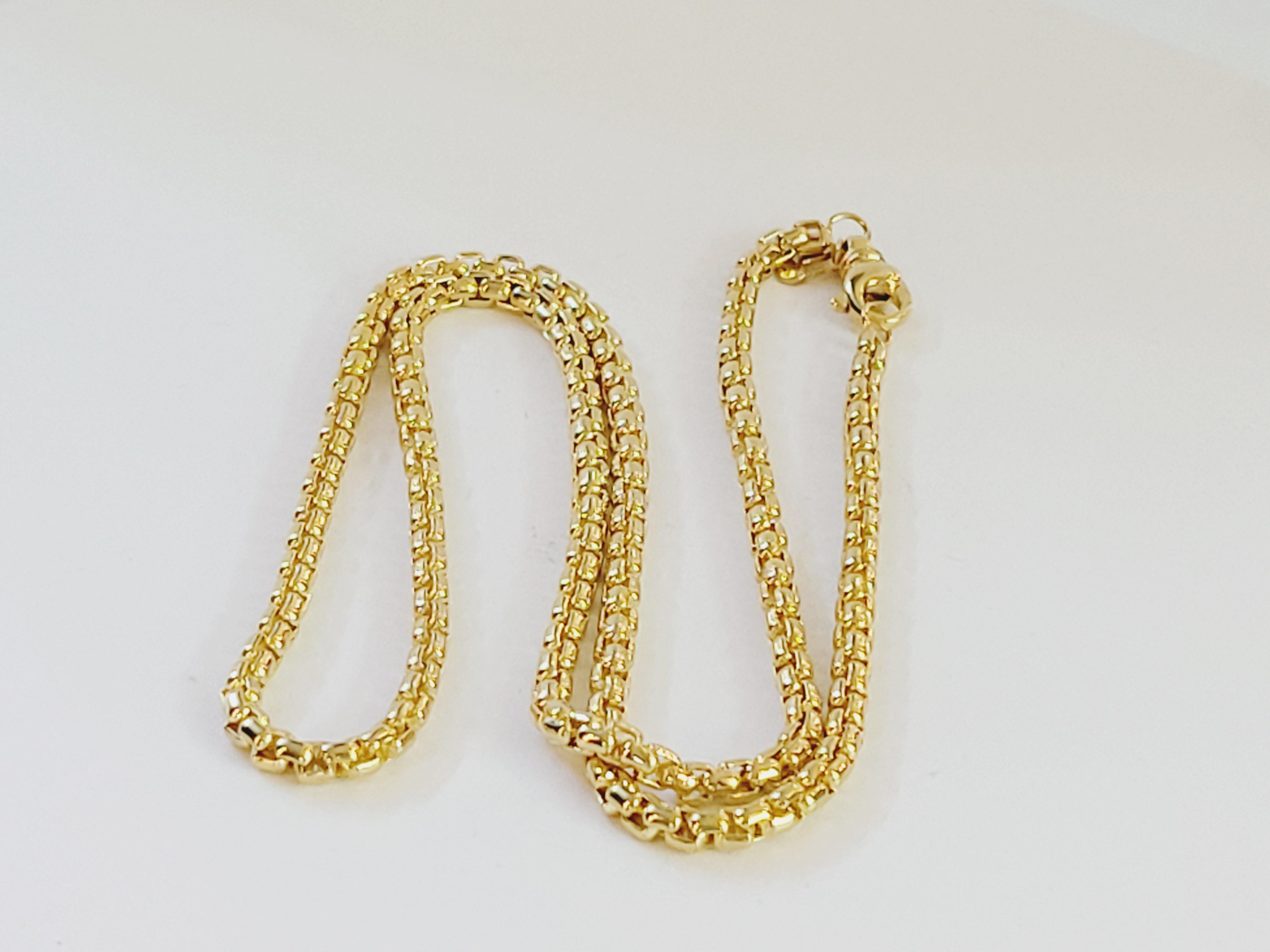 David Yurman 18 Karat Gelbgold Kette 22