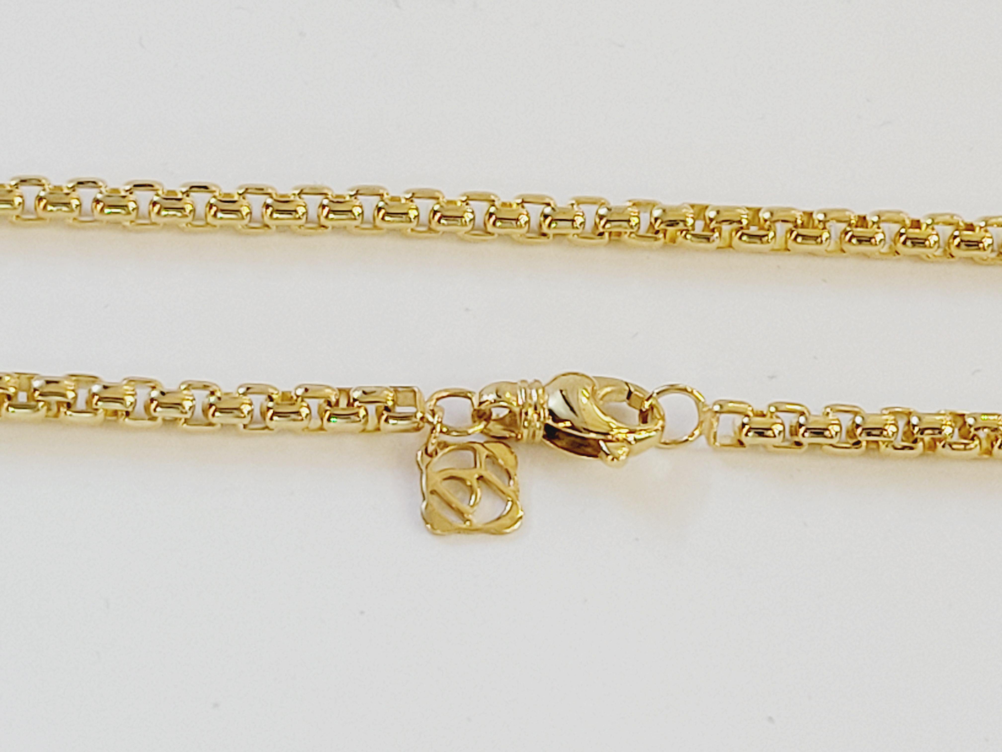 David Yurman 18 Karat Gelbgold Kette 22