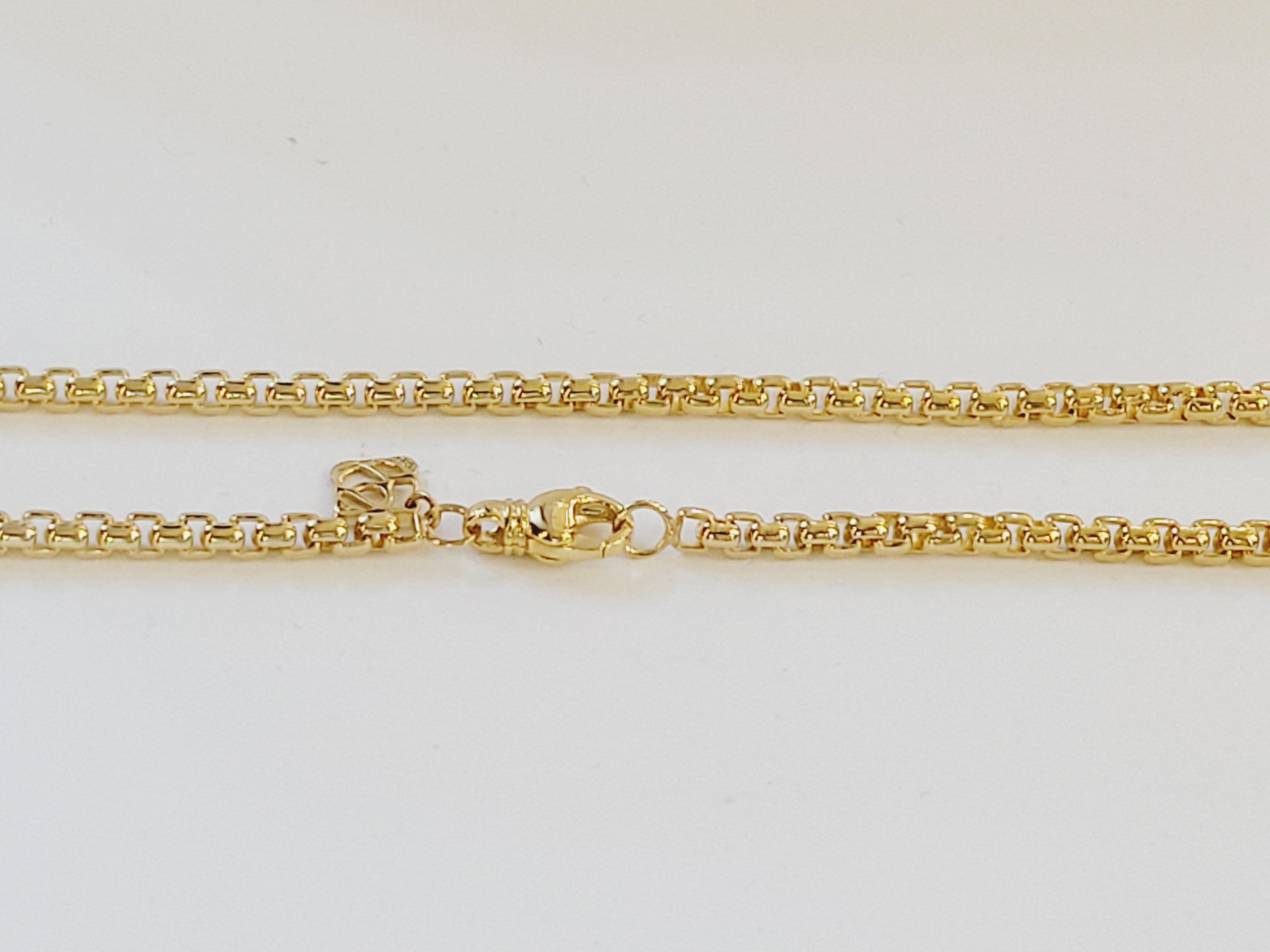 David Yurman 18 Karat Gelbgold Kette 22