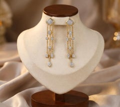 David Yurman 18K Yellow Gold Confetti Diamond Multi-Drop Dangle Earrings