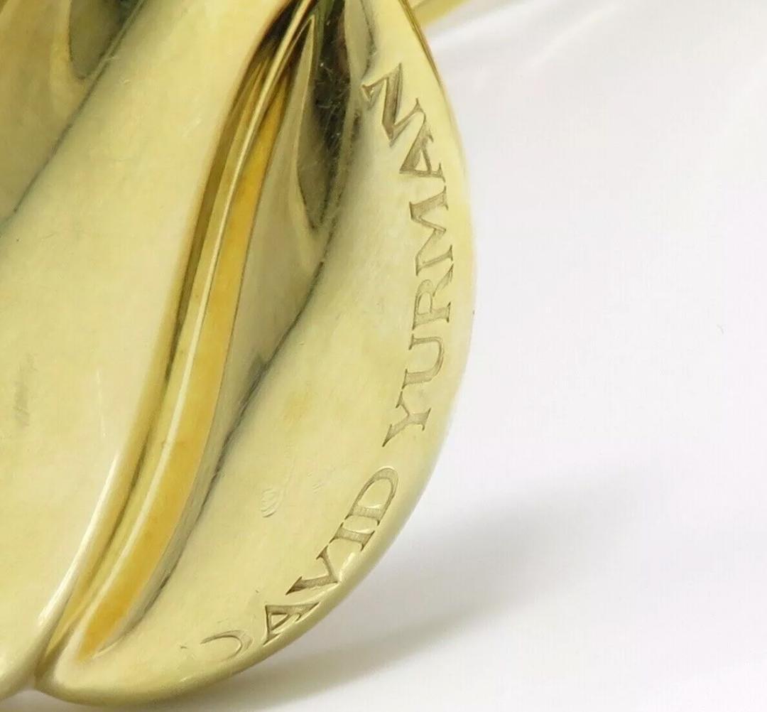 Contemporary David Yurman 18k Yellow Gold Cuff Bracelet For Sale