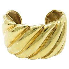 David Yurman 18k Yellow Gold Cuff Bracelet