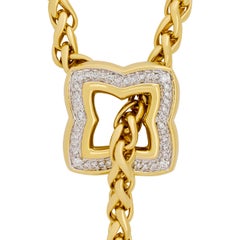 David Yurman 18K Yellow Gold Diamond and Black Pearl Lariat Necklace