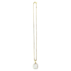David Yurman 18K Yellow Gold Diamond Pave Necklace and Pendant